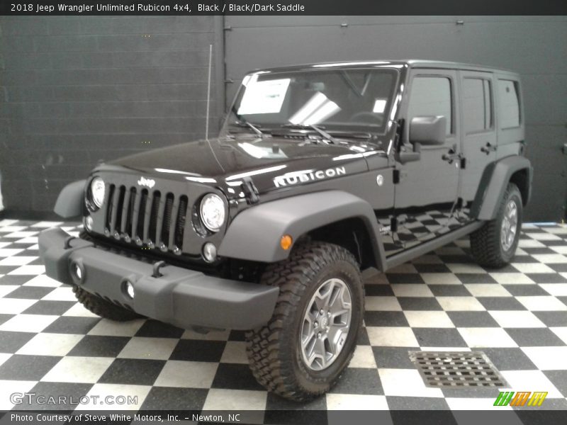 Black / Black/Dark Saddle 2018 Jeep Wrangler Unlimited Rubicon 4x4