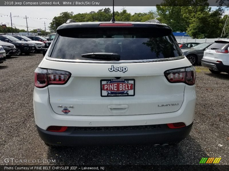 White / Black/Ski Gray 2018 Jeep Compass Limited 4x4