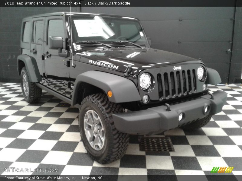 Black / Black/Dark Saddle 2018 Jeep Wrangler Unlimited Rubicon 4x4