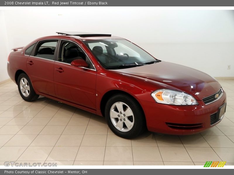 Red Jewel Tintcoat / Ebony Black 2008 Chevrolet Impala LT