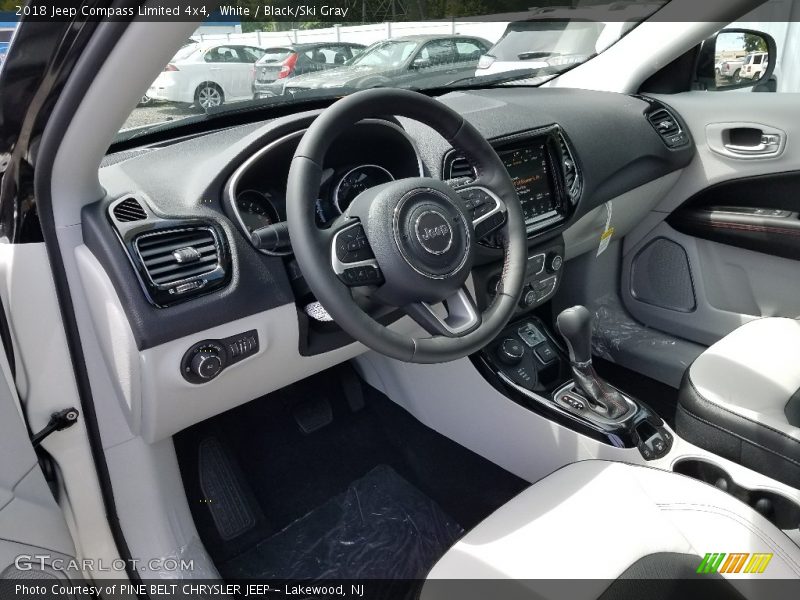 White / Black/Ski Gray 2018 Jeep Compass Limited 4x4
