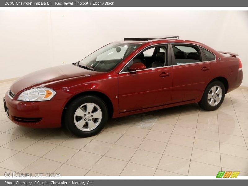 Red Jewel Tintcoat / Ebony Black 2008 Chevrolet Impala LT