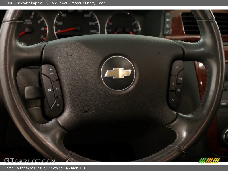 Red Jewel Tintcoat / Ebony Black 2008 Chevrolet Impala LT
