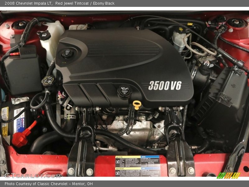 Red Jewel Tintcoat / Ebony Black 2008 Chevrolet Impala LT