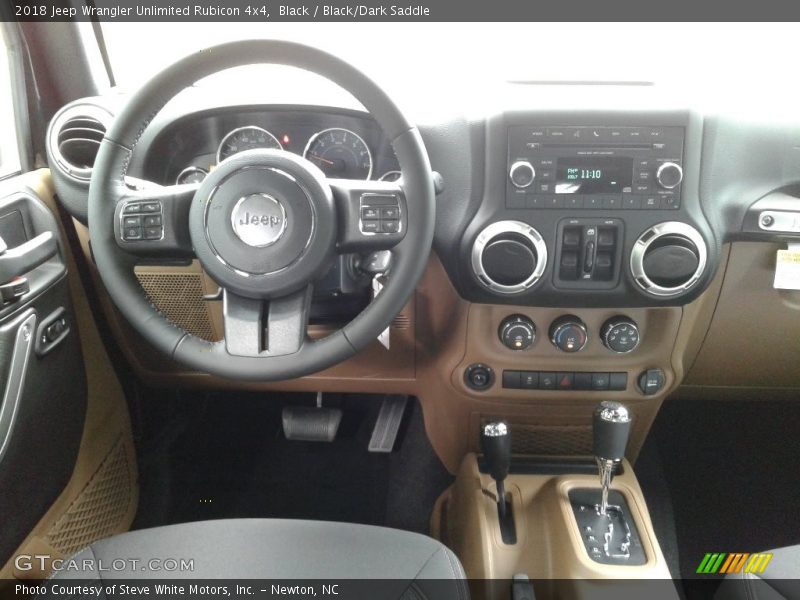 Black / Black/Dark Saddle 2018 Jeep Wrangler Unlimited Rubicon 4x4
