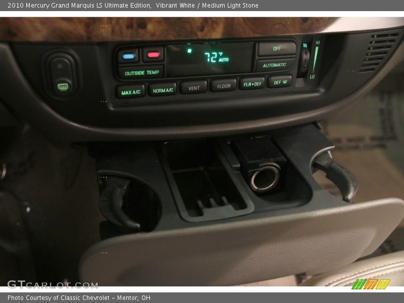 Vibrant White / Medium Light Stone 2010 Mercury Grand Marquis LS Ultimate Edition