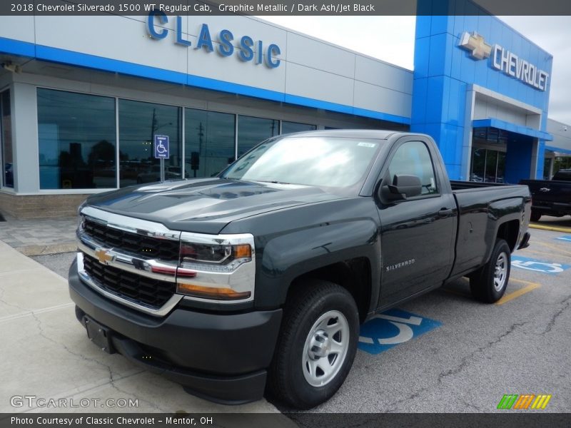 Graphite Metallic / Dark Ash/Jet Black 2018 Chevrolet Silverado 1500 WT Regular Cab