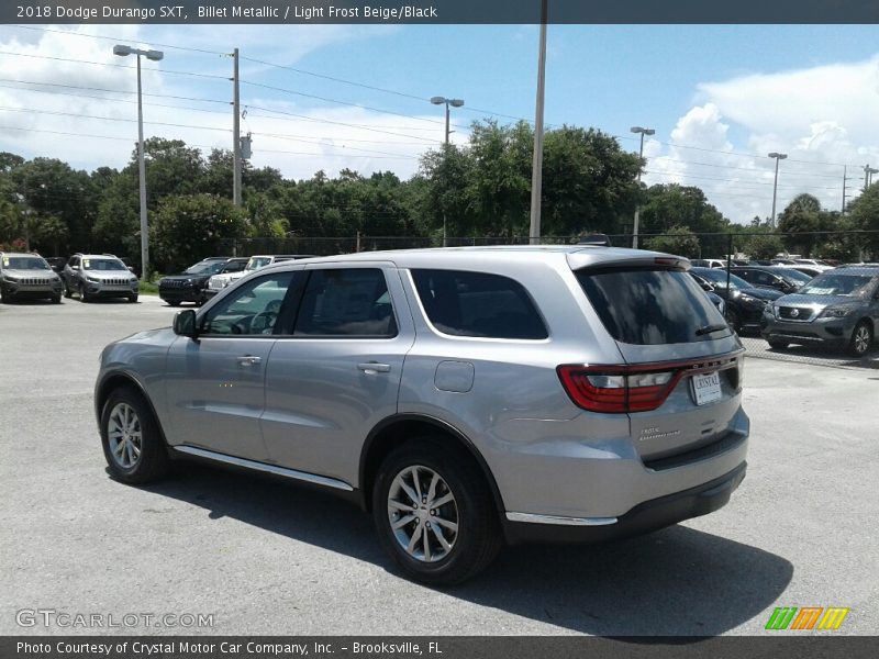 Billet Metallic / Light Frost Beige/Black 2018 Dodge Durango SXT