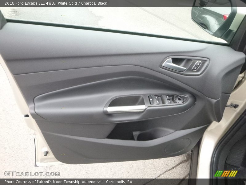 White Gold / Charcoal Black 2018 Ford Escape SEL 4WD