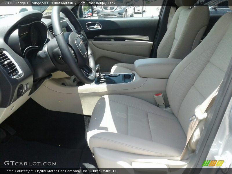 Billet Metallic / Light Frost Beige/Black 2018 Dodge Durango SXT