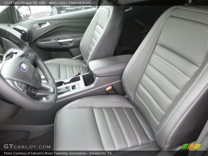 White Gold / Charcoal Black 2018 Ford Escape SEL 4WD