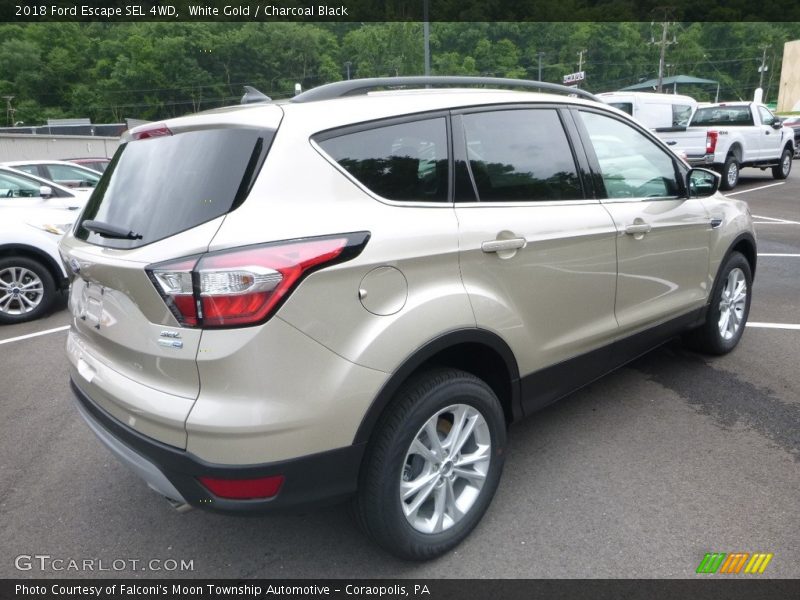 White Gold / Charcoal Black 2018 Ford Escape SEL 4WD