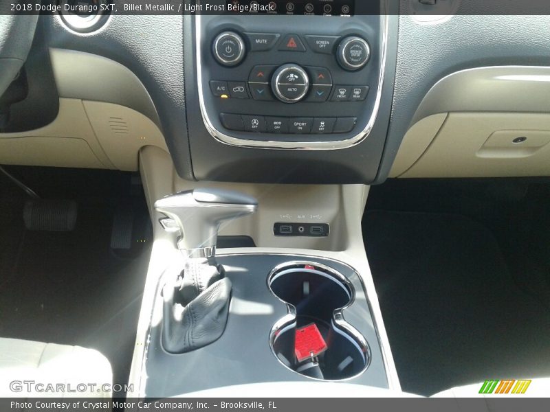 Billet Metallic / Light Frost Beige/Black 2018 Dodge Durango SXT