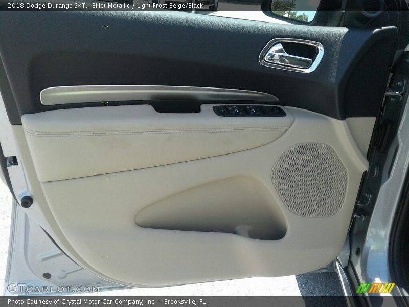 Billet Metallic / Light Frost Beige/Black 2018 Dodge Durango SXT