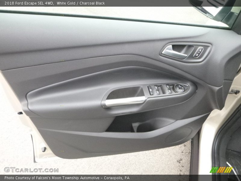 White Gold / Charcoal Black 2018 Ford Escape SEL 4WD