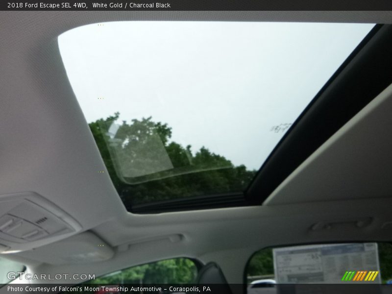White Gold / Charcoal Black 2018 Ford Escape SEL 4WD