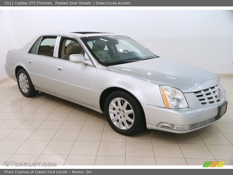 Radiant Silver Metallic / Shale/Cocoa Accents 2011 Cadillac DTS Premium