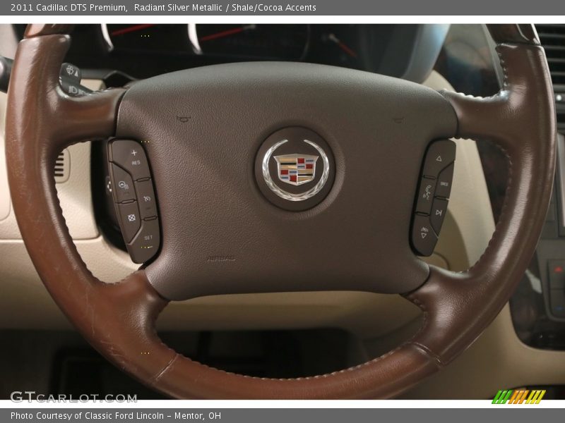 Radiant Silver Metallic / Shale/Cocoa Accents 2011 Cadillac DTS Premium