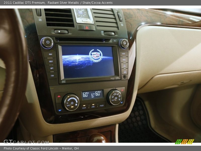 Radiant Silver Metallic / Shale/Cocoa Accents 2011 Cadillac DTS Premium