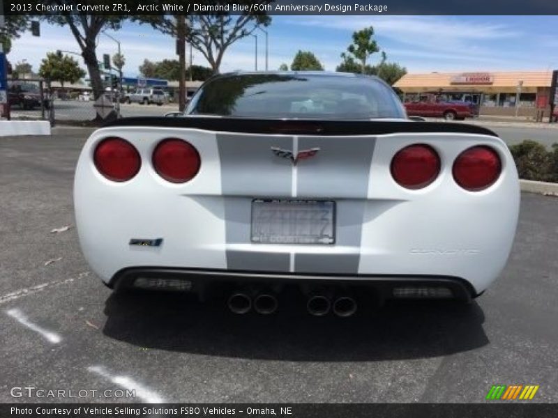 Arctic White / Diamond Blue/60th Anniversary Design Package 2013 Chevrolet Corvette ZR1