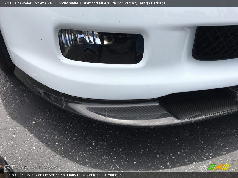 Arctic White / Diamond Blue/60th Anniversary Design Package 2013 Chevrolet Corvette ZR1