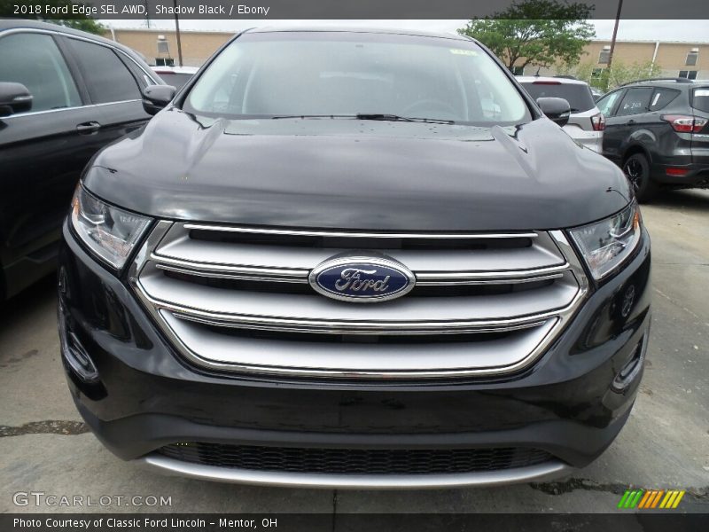 Shadow Black / Ebony 2018 Ford Edge SEL AWD