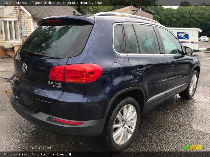 Night Blue Metallic / Beige 2012 Volkswagen Tiguan SE 4Motion