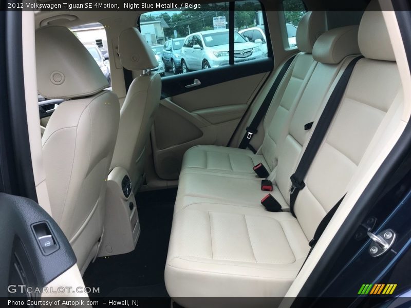 Night Blue Metallic / Beige 2012 Volkswagen Tiguan SE 4Motion