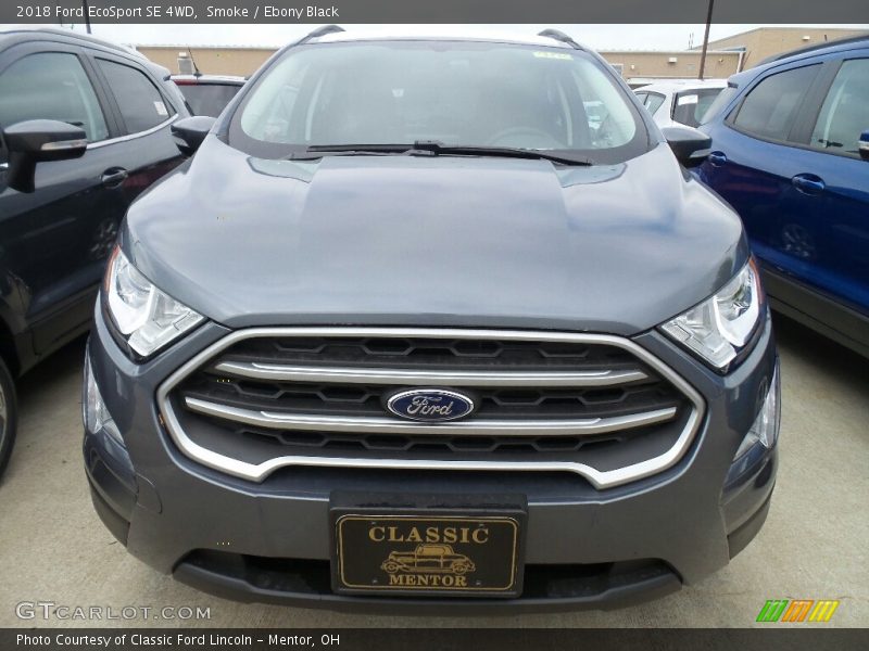 Smoke / Ebony Black 2018 Ford EcoSport SE 4WD