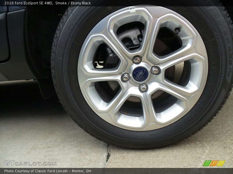 Smoke / Ebony Black 2018 Ford EcoSport SE 4WD