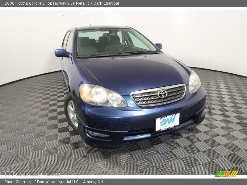 Speedway Blue Metallic / Dark Charcoal 2008 Toyota Corolla S