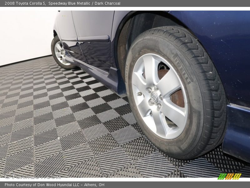Speedway Blue Metallic / Dark Charcoal 2008 Toyota Corolla S