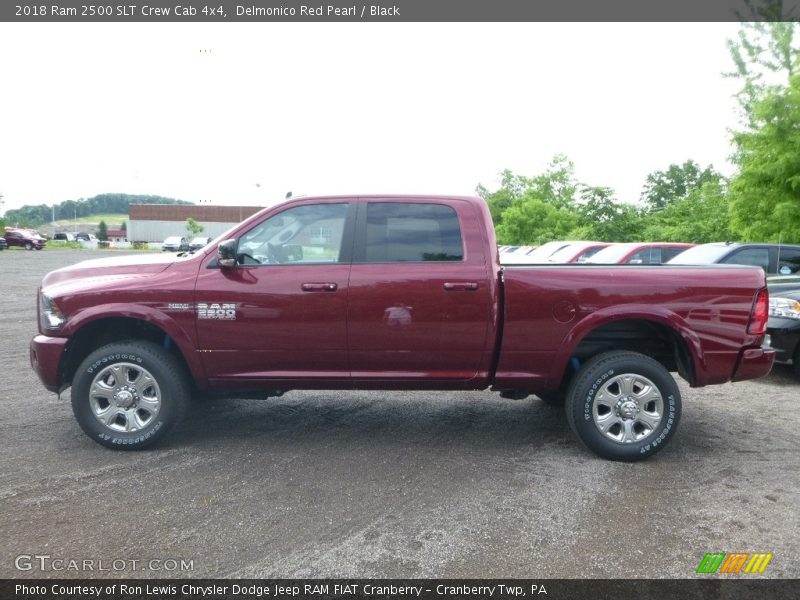 Delmonico Red Pearl / Black 2018 Ram 2500 SLT Crew Cab 4x4