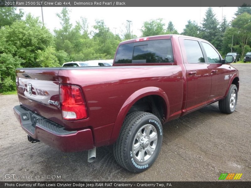 Delmonico Red Pearl / Black 2018 Ram 2500 SLT Crew Cab 4x4