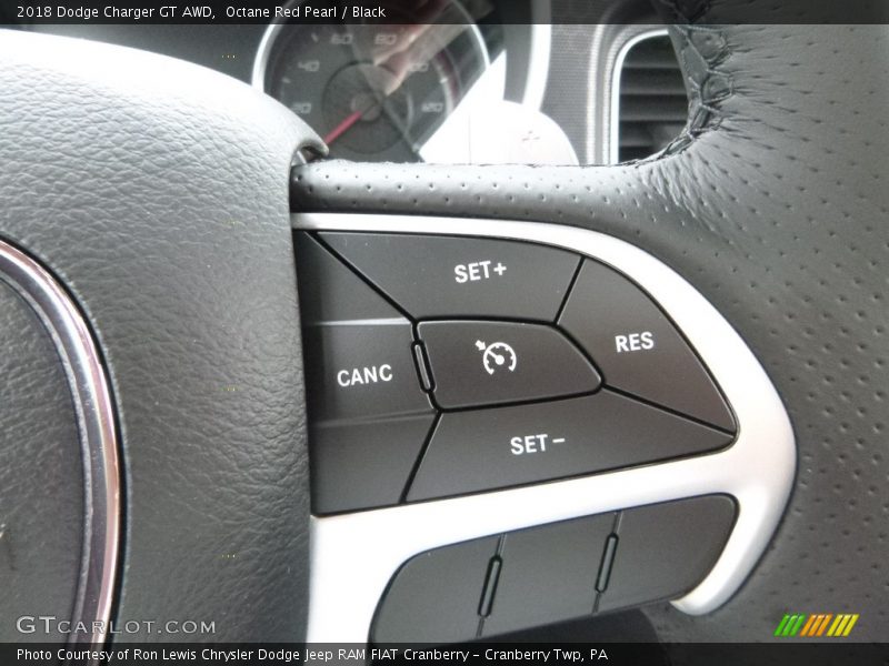 Octane Red Pearl / Black 2018 Dodge Charger GT AWD