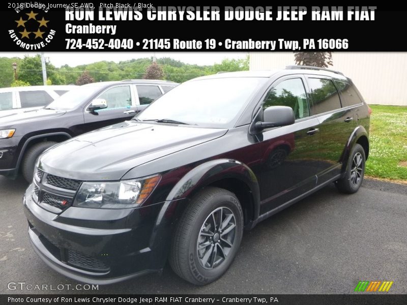 Pitch Black / Black 2018 Dodge Journey SE AWD