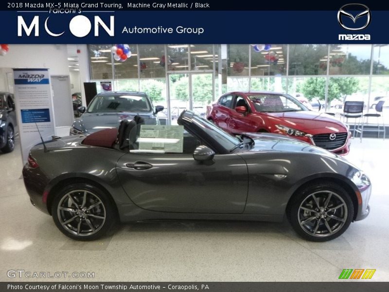 Machine Gray Metallic / Black 2018 Mazda MX-5 Miata Grand Touring