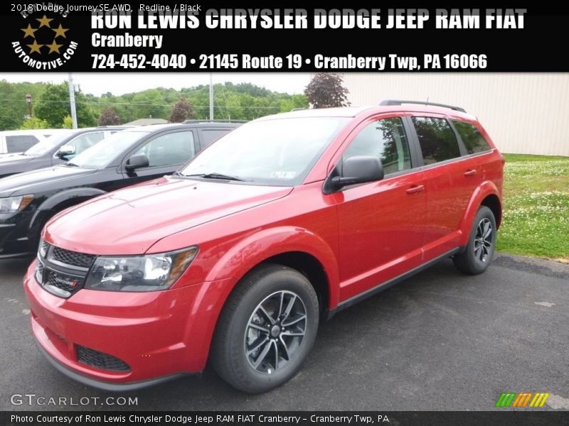 Redline / Black 2018 Dodge Journey SE AWD