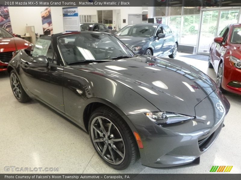 Machine Gray Metallic / Black 2018 Mazda MX-5 Miata Grand Touring