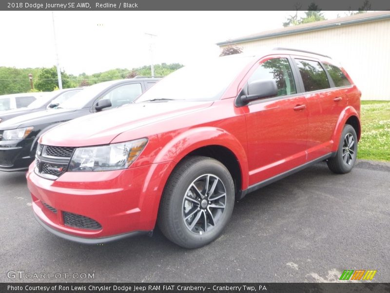 Redline / Black 2018 Dodge Journey SE AWD
