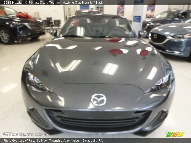 Machine Gray Metallic / Black 2018 Mazda MX-5 Miata Grand Touring