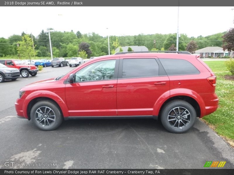 Redline / Black 2018 Dodge Journey SE AWD