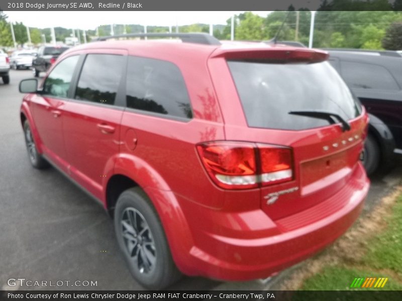 Redline / Black 2018 Dodge Journey SE AWD