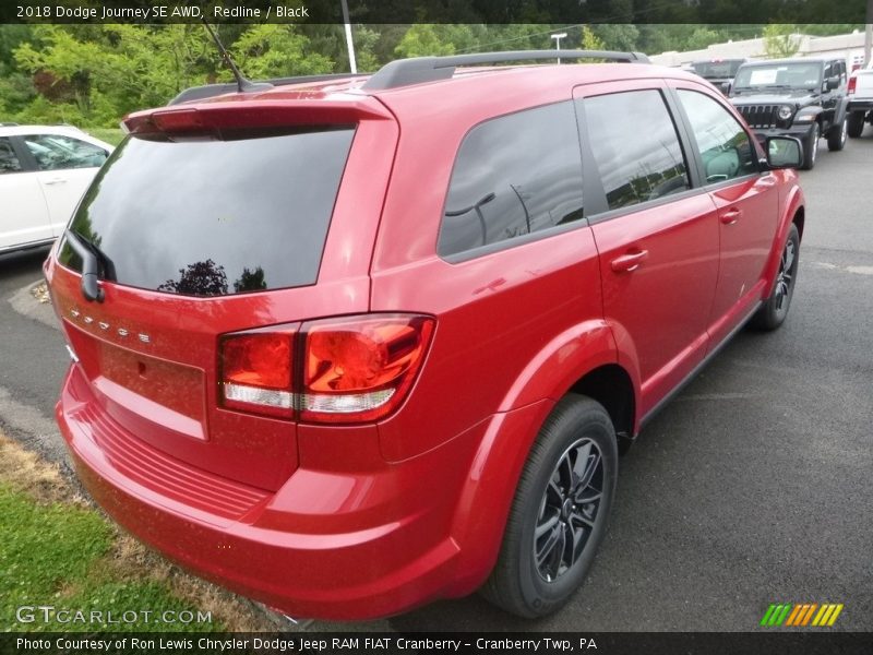 Redline / Black 2018 Dodge Journey SE AWD