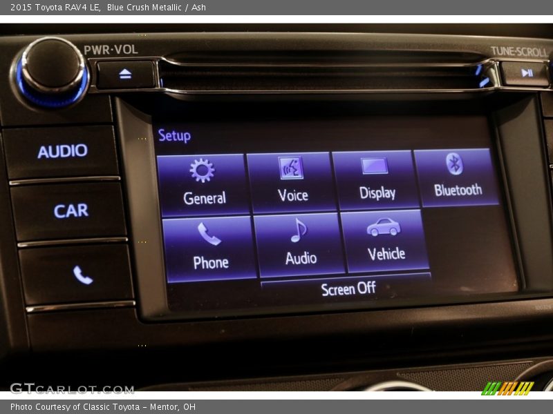 Blue Crush Metallic / Ash 2015 Toyota RAV4 LE