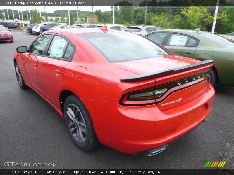 Torred / Black 2018 Dodge Charger GT AWD