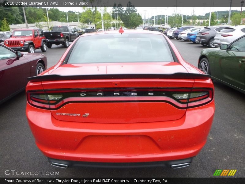 Torred / Black 2018 Dodge Charger GT AWD