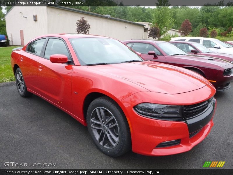 Torred / Black 2018 Dodge Charger GT AWD
