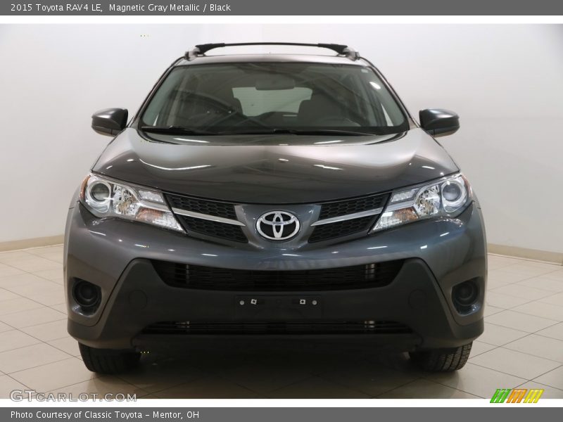 Magnetic Gray Metallic / Black 2015 Toyota RAV4 LE