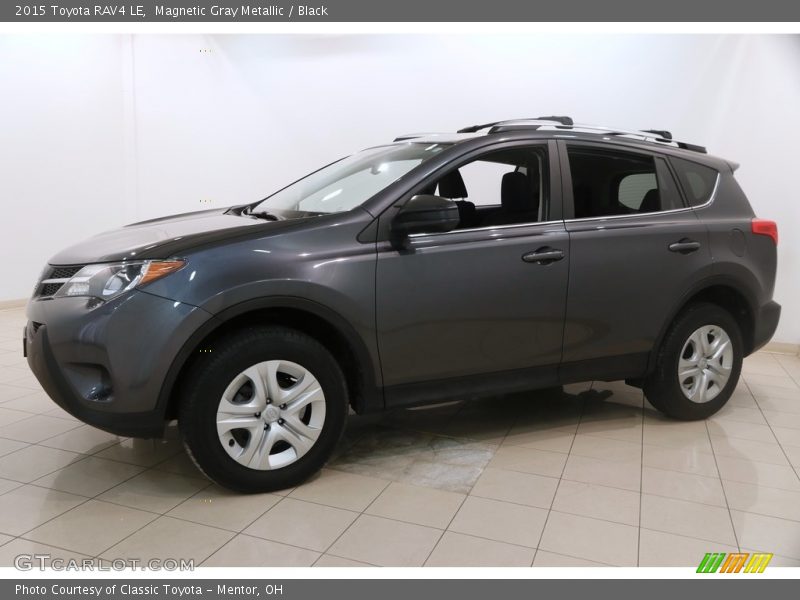 Magnetic Gray Metallic / Black 2015 Toyota RAV4 LE